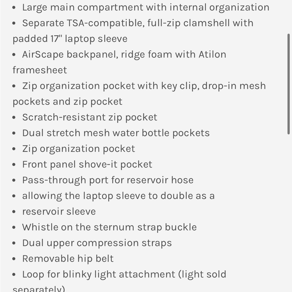 OSPREY Nebula Backpack - Deep Blue - Picture 3 of 4